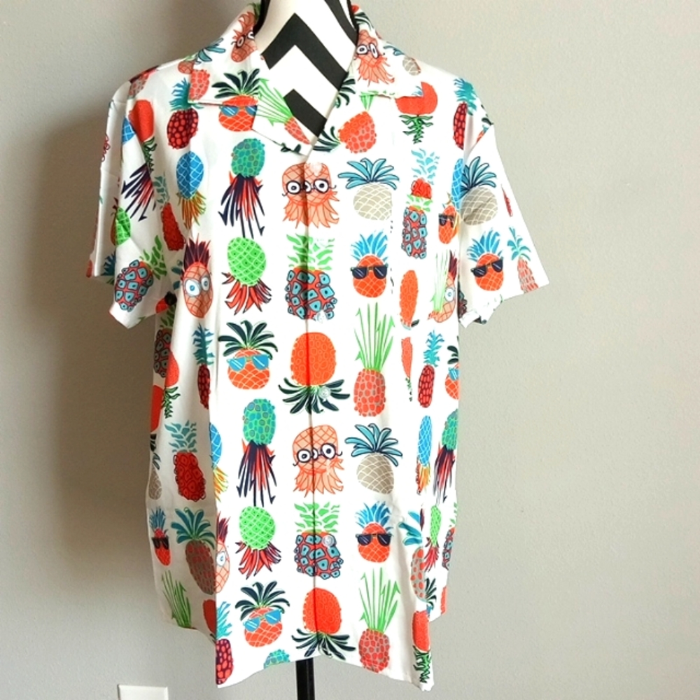 Tropical Hawaiian Pineapple Shirt